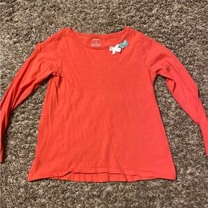 Carter's Orange and Blue Long Sleeve Tee Casual Fit